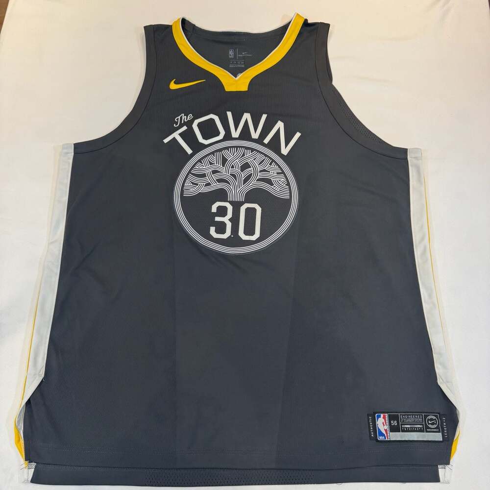 Nike Stephen Curry Golden State Warriors 'The Town' Authentic Jersey Size 56